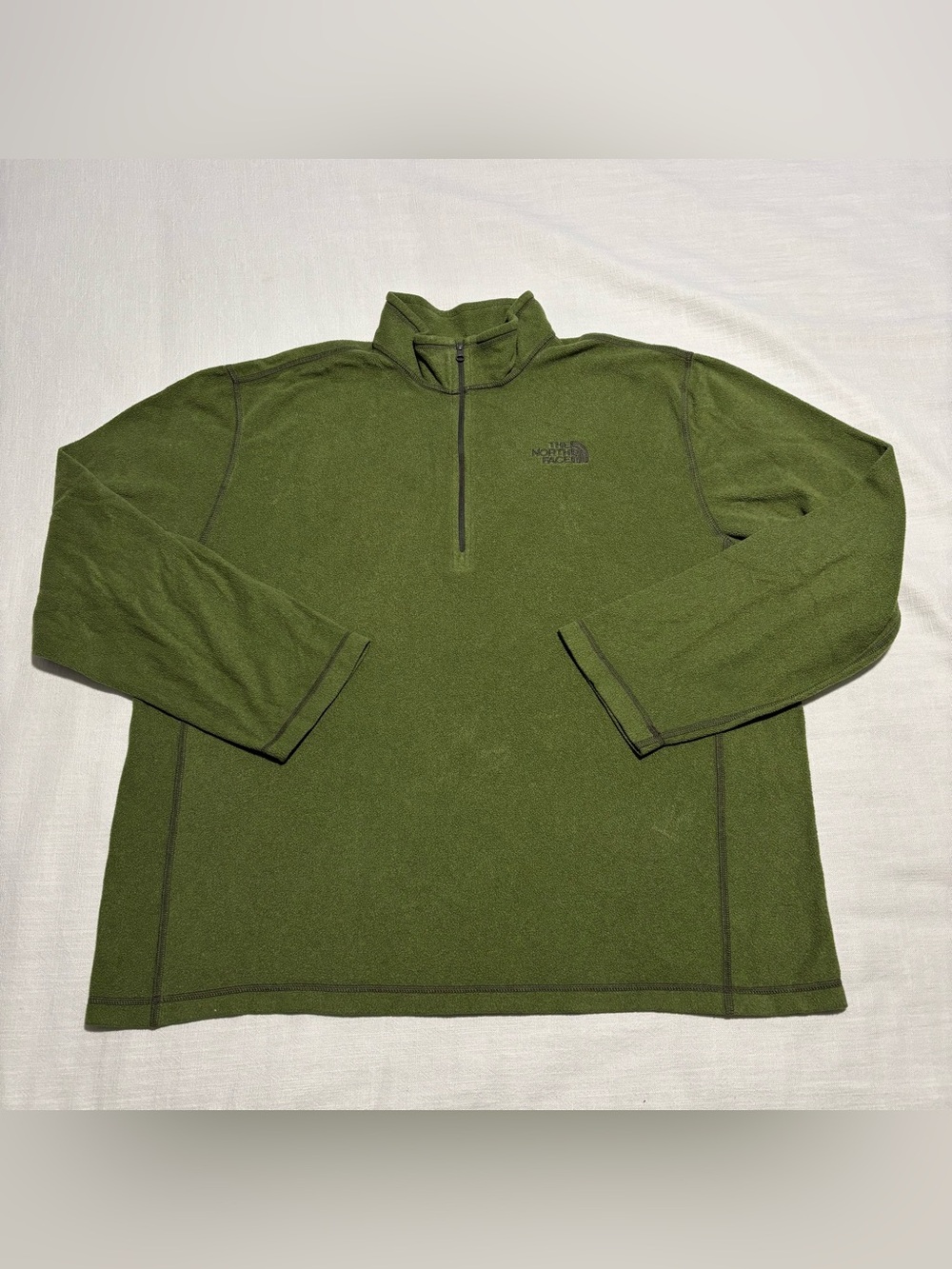 Men’s The North Face Fleece 1/2 Zip Pullover | Green | Size XL